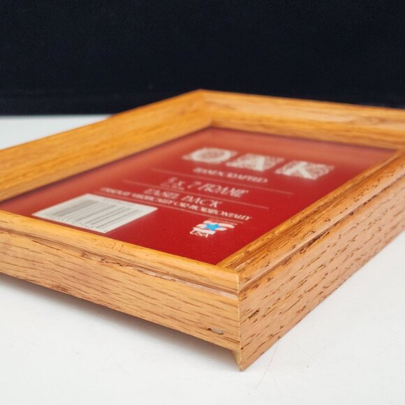 Handcrafted Oak 5x7 Picture Frame With Easel Back Display Made In USA - Picture 10 of 10